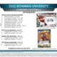2022 Bowman Chrome University Football 7-Pack Blaster