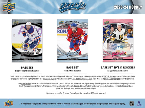 2023/24 Upper Deck MVP Hockey Hobby