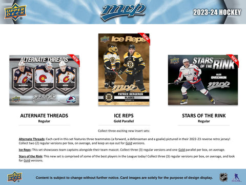 2023/24 Upper Deck MVP Hockey Hobby