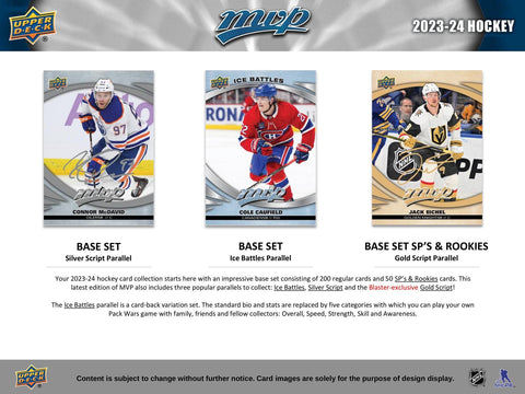 2023/24 Upper Deck MVP Hockey Retail