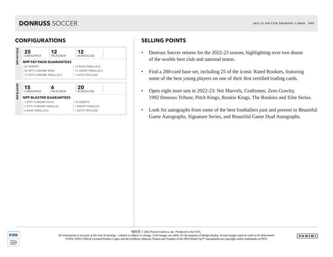 2022/23 Panini Donruss Soccer 6-Pack Blaster