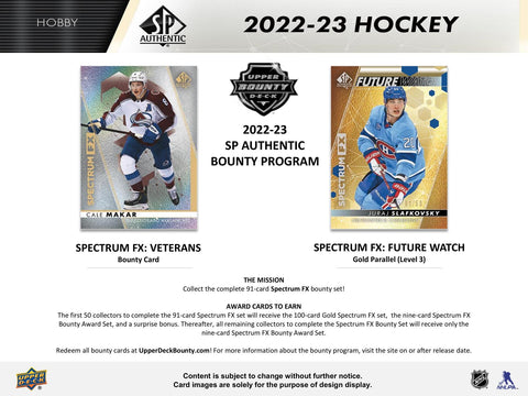 2022/23 Upper Deck SP Authentic Hockey Hobby