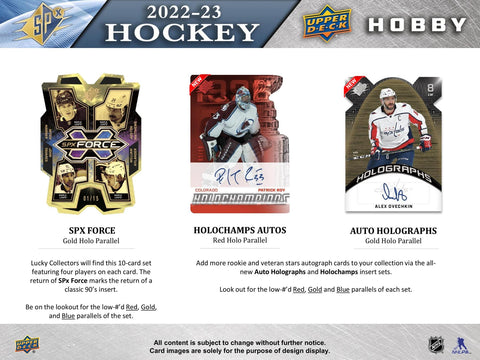 2022/23 Upper Deck SPx Hockey Hobby