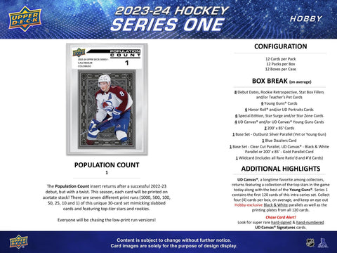 2023/24 Upper Deck Series 1 Hockey Hobby