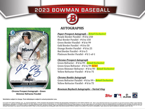 2023 Bowman Baseball Retail 24-Pack