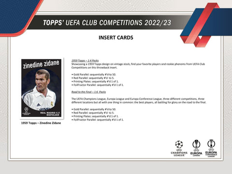 2022/23 Topps UEFA Club Competitions Soccer Blaster