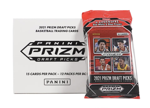 2021/22 Panini Prizm Draft Picks Basketball Cello Multi 12-Pack (R, W, and B Prizms!)