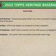 2023 Topps Heritage Baseball Hobby