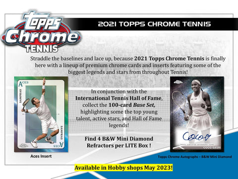 2021 Topps Chrome Tennis Hobby LITE