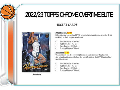 2022/23 Topps Chrome Overtime Elite Basketball 7-Pack Blaster