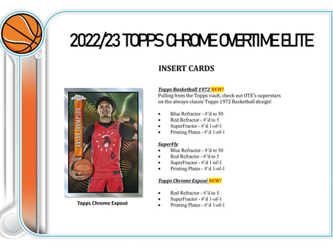 2022/23 Topps Chrome Overtime Elite Basketball 7-Pack Blaster
