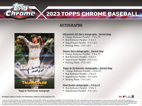 2023 Topps Chrome Baseball 8-Pack Blaster