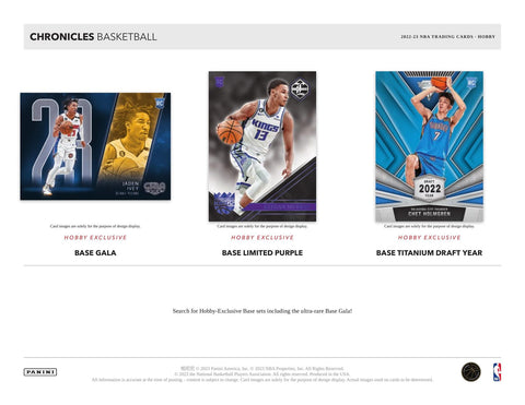 2022/23 Panini Chronicles Basketball Hobby