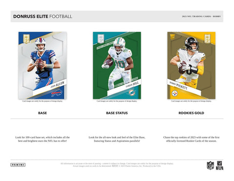 2023 Panini Donruss Elite Football Hobby