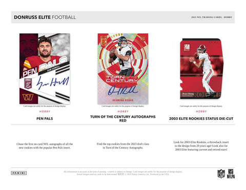 2023 Panini Donruss Elite Football Hobby