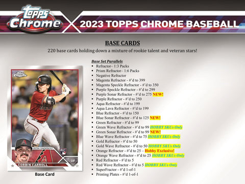 2023 Topps Chrome Baseball Hobby