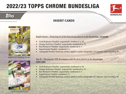2022/23 Topps Chrome Bundesliga Soccer Hobby