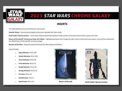 Star Wars Chrome Galaxy Hobby (Topps 2023)