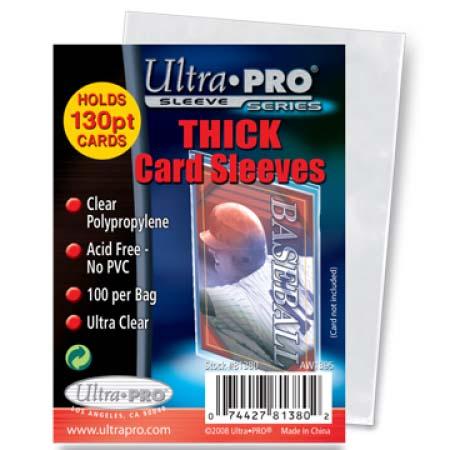 Ultra Pro Extra Thick Soft Card Sleeves 100 Count Pack