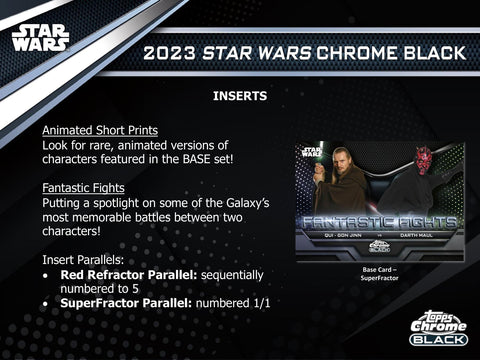 Star Wars Chrome Black Hobby (Topps 2023)