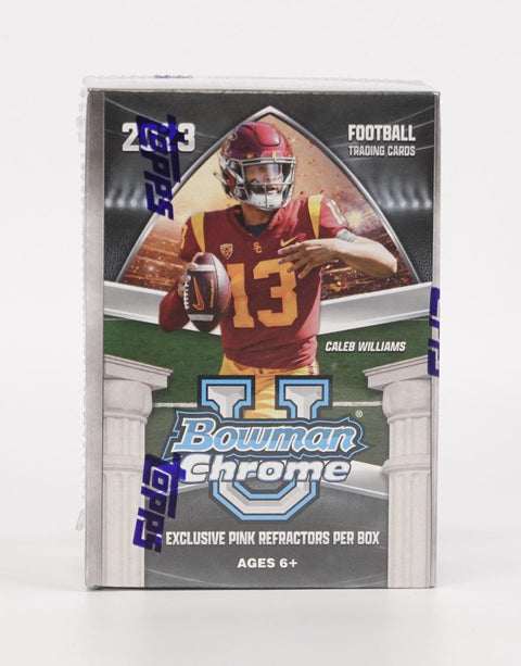 2023 Bowman University Chrome Football 7-Pack Blaster