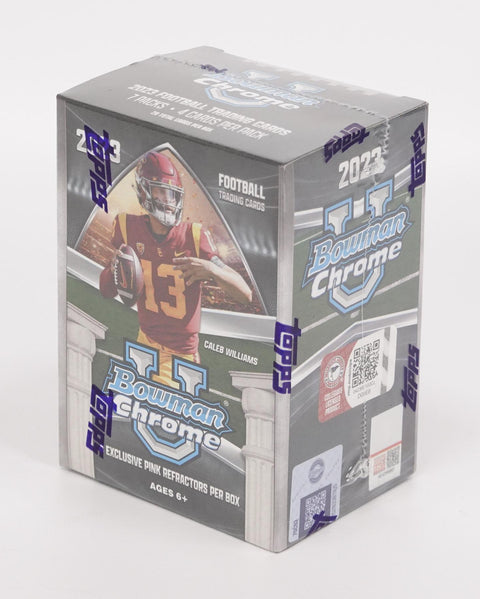 2023 Bowman University Chrome Football 7-Pack Blaster