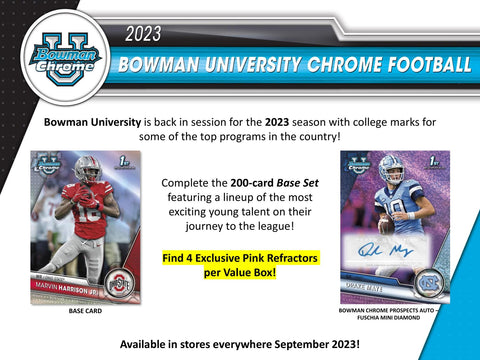 2023 Bowman University Chrome Football 7-Pack Blaster