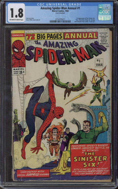 Amazing Spider-Man Annual #1 CGC 1.8 (OW-W) *3714735011*