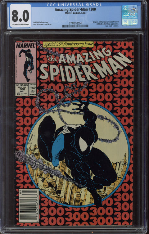 Amazing Spider-Man #300 CGC 8.0 (OW-W) Newsstand *3774052004*