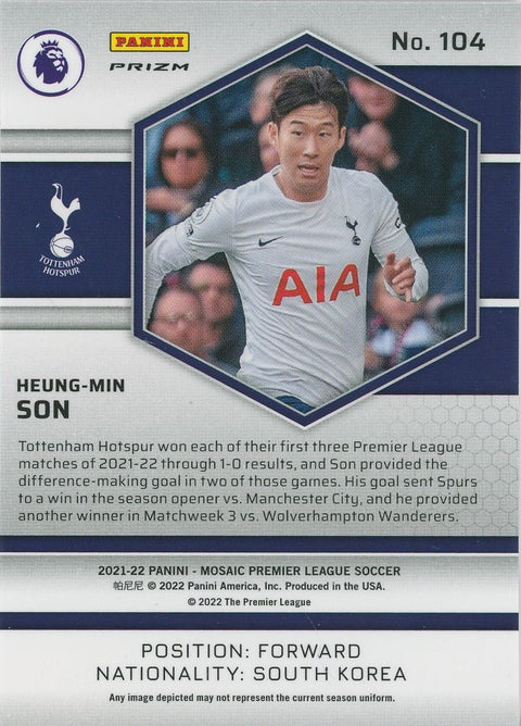 2021-22 Panini Mosaic E.P.L. #104 Heung-Min Son SP Genesis