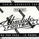 2021 Panini Absolute Football Jumbo Value 12-Pack