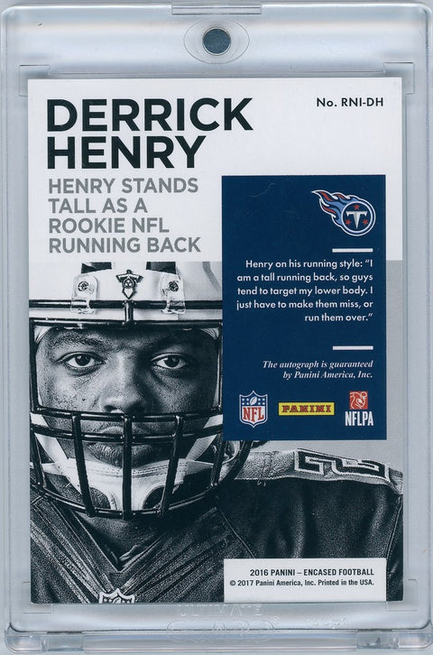 2016 Panini Encased #RNI-DH Derrick Henry 11/25 Auto on Card