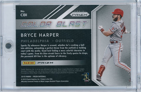 2019 Panini Prizm #CB1 Bryce Harper Color Blast