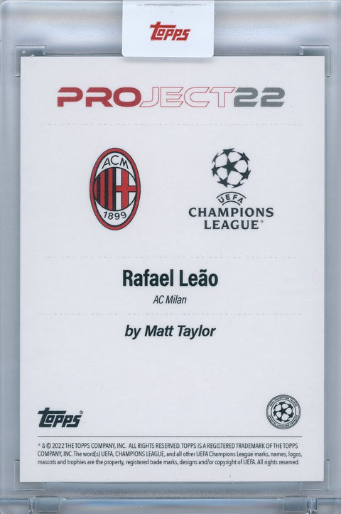 2022 Topps Soccer Project 22 Leao by Matt Taylor
