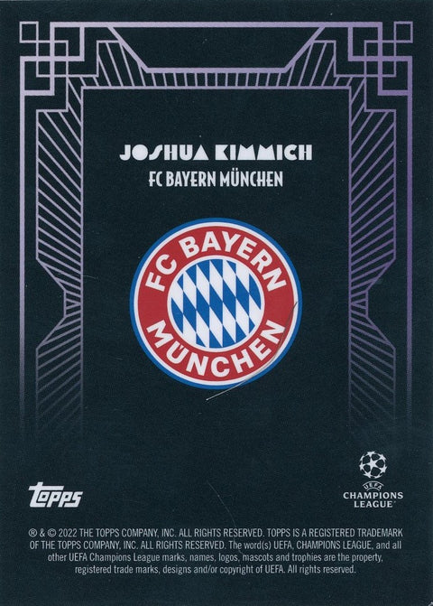 2022/23 Topps Soccer DECO UCL Joshua Kimmich Blue 21/25