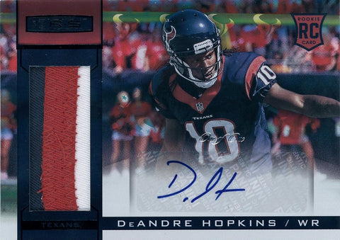 2013 Panini Football Rookies & Stars #205 DeAndre Hopkins Auto Patch 1/1