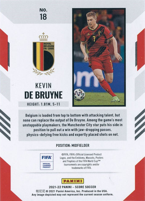 2021/22 Panini Soccer Score #18 Kevin de Bruyne 4/5