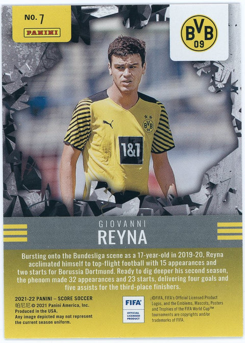 2021/22 Panini Soccer Score #7 Giovanni reyna 05/10 Breakthtough