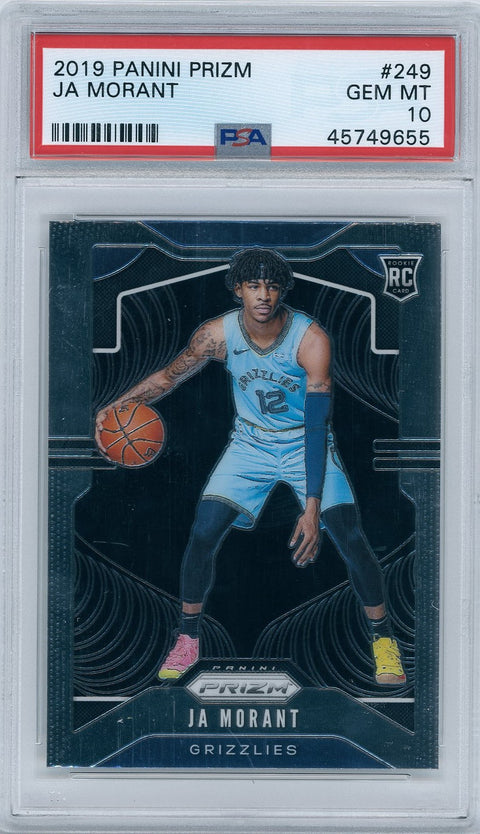 2019 Panini Basketball Prizm #249 Ja Morant PSA 10