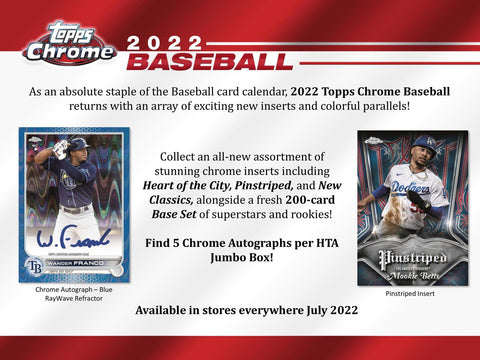 2022 Topps Chrome Baseball Hobby Jumbo