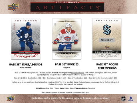 2021/22 Upper Deck Artifacts Hockey 7-Pack Blaster