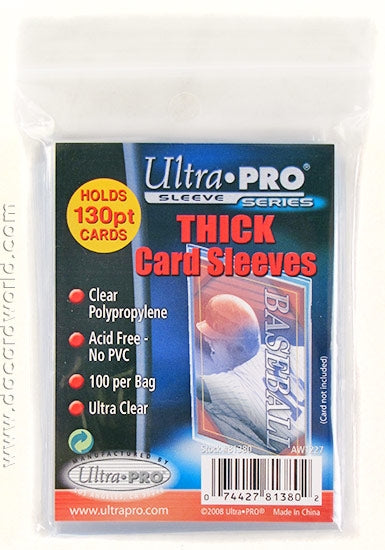 Ultra Pro Extra Thick Soft Card Sleeves 100 Count Pack